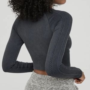 Offline by Aerie Ribbed Cropped Longsleeve